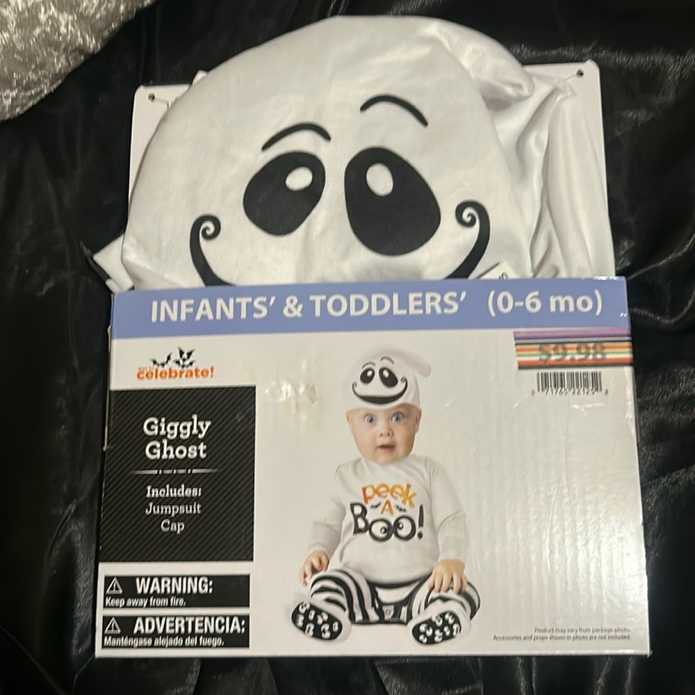 Giggly Ghost Costume Infants & Toddlers (0-6 mo) (New)
